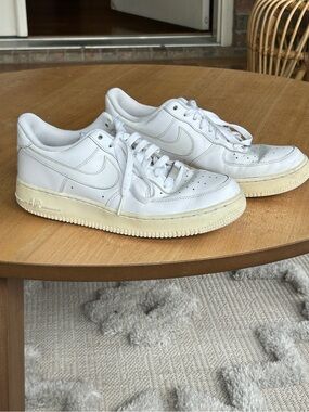 White Nike Air Force One Sneakers